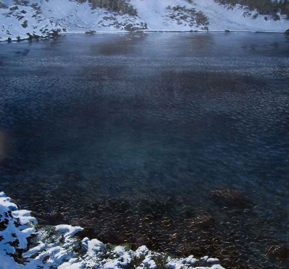 Crater Lake Cordova Alaska Painting by David Rosenthal